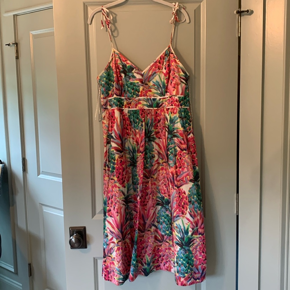 J.CREW Tie Shoulder Summer Dress-Size 10